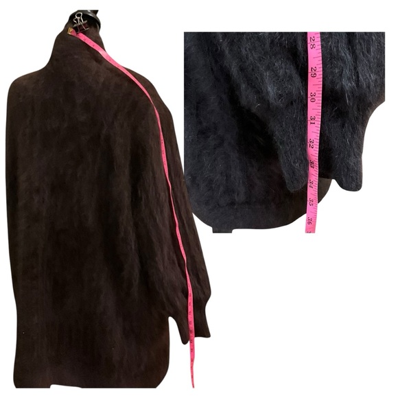 VNTG Angora Mobwife Fuzzy Open Front Coat - Picture 14 of 16